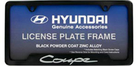 Genesis Coupe License Plate Frame - Black Powder Coated - 00402-51925